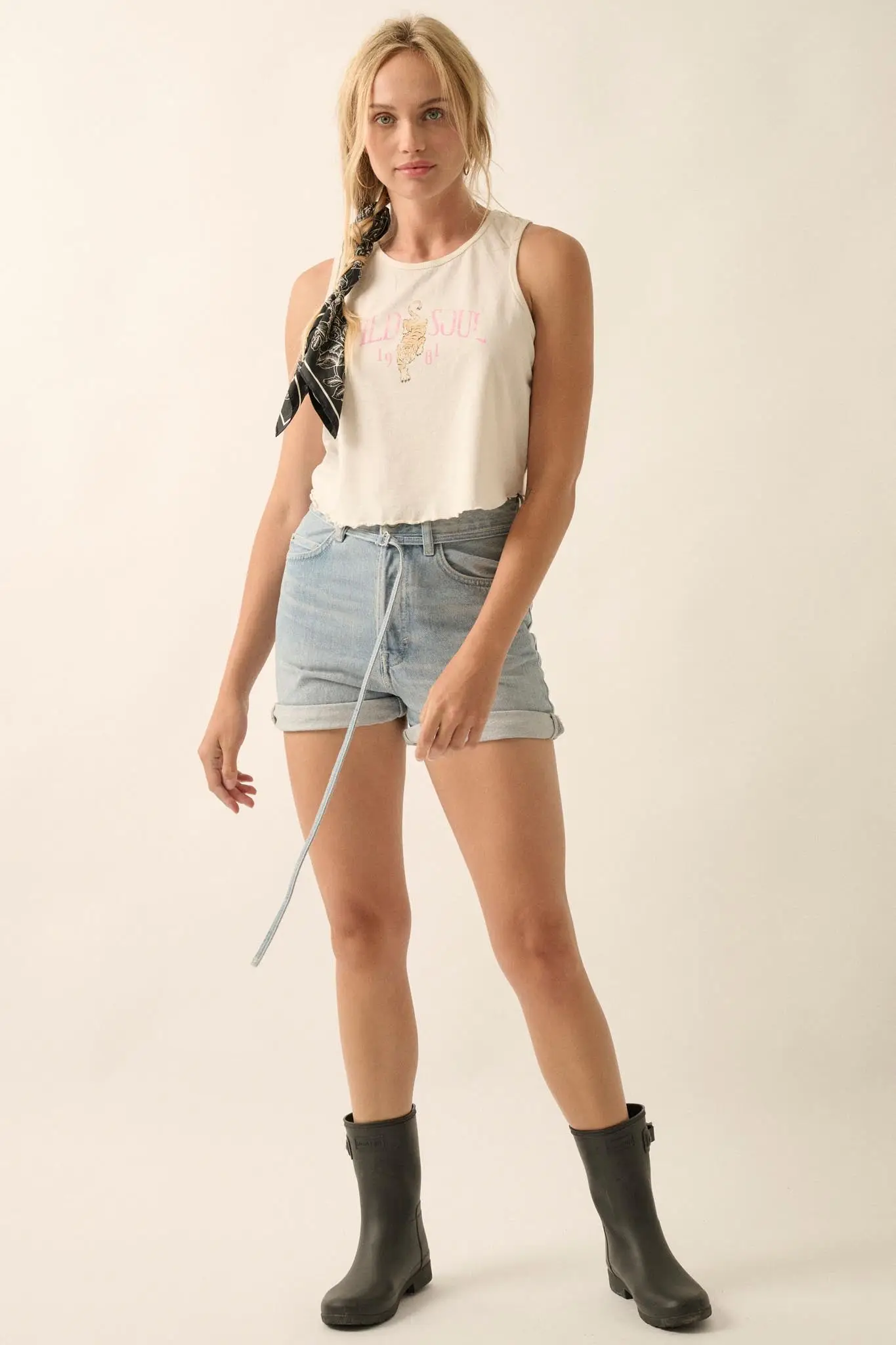Wild Soul Lettuce-Edge Graphic Tank Top - Image 3