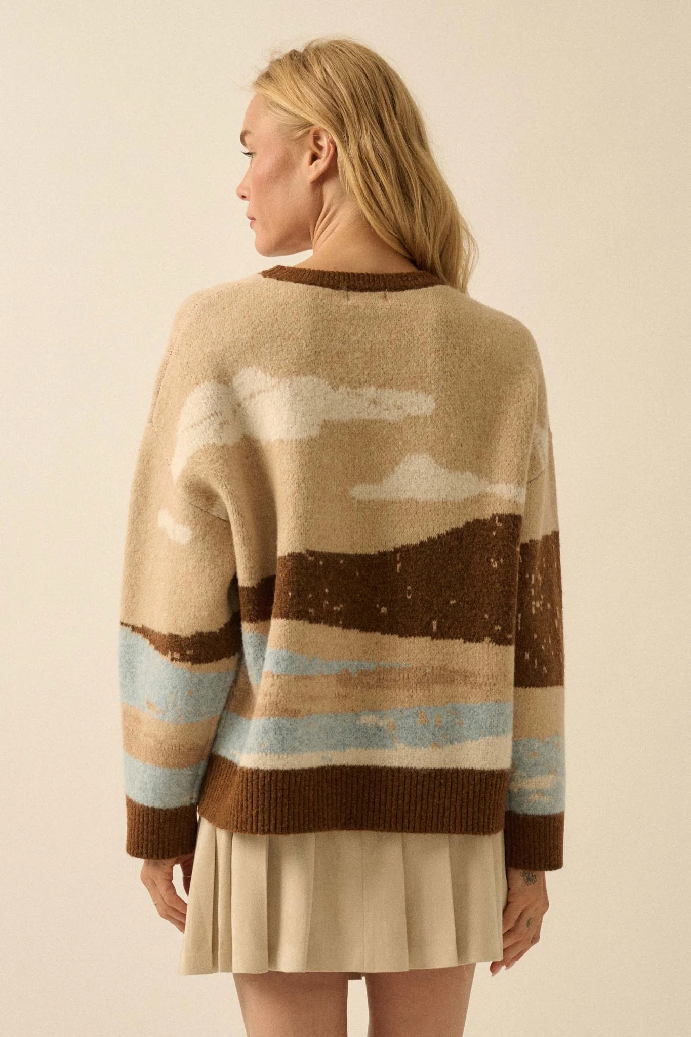 Wonderful World Jacquard-Knit Landscape Sweater - Image 12