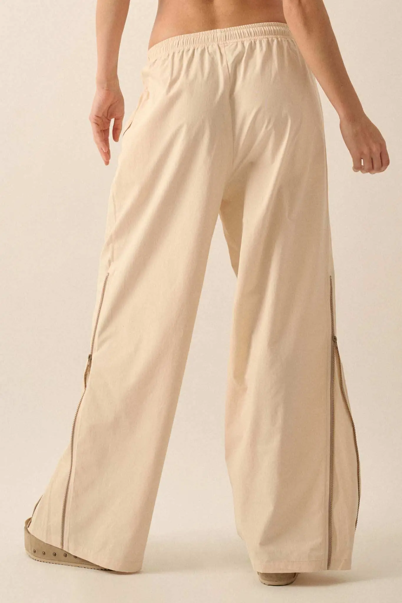 Zip It Up Side-Zip Wide-Leg Drawstring Pants - Image 12