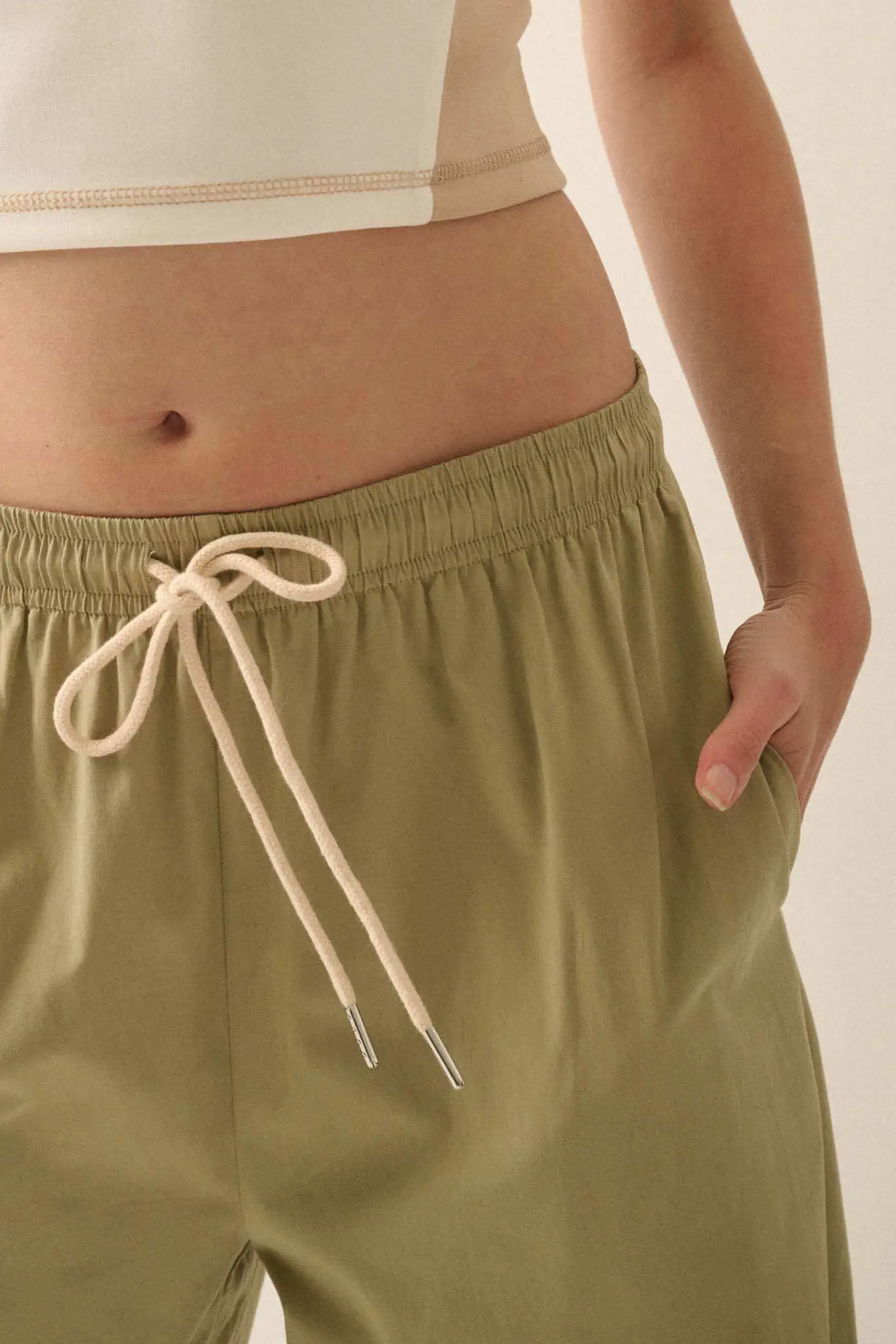Zip It Up Side-Zip Wide-Leg Drawstring Pants - Image 3